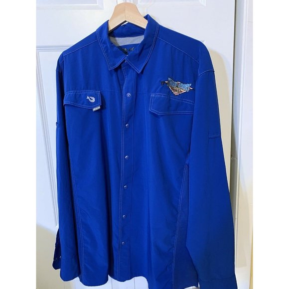 Mojo Fishing Long Sleeve Blue Third Coast Beach‎ Co Sz XL - Picture 3 of 9